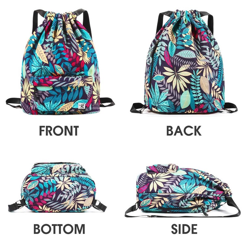 Risefit Waterproof Drawstring Bag, Gym Bag Sackpack Sports Backpack for Men Women - Image 2